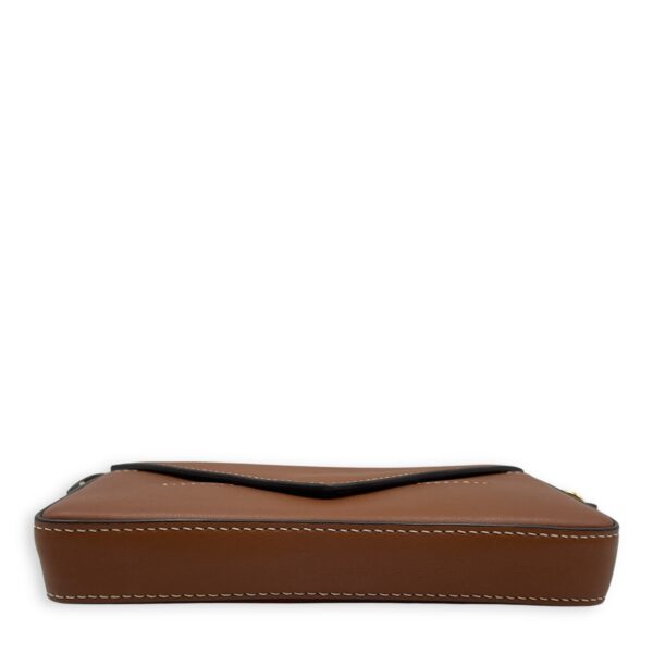 Mini Brown Crossbody Bag , Gold hardware - Image 6
