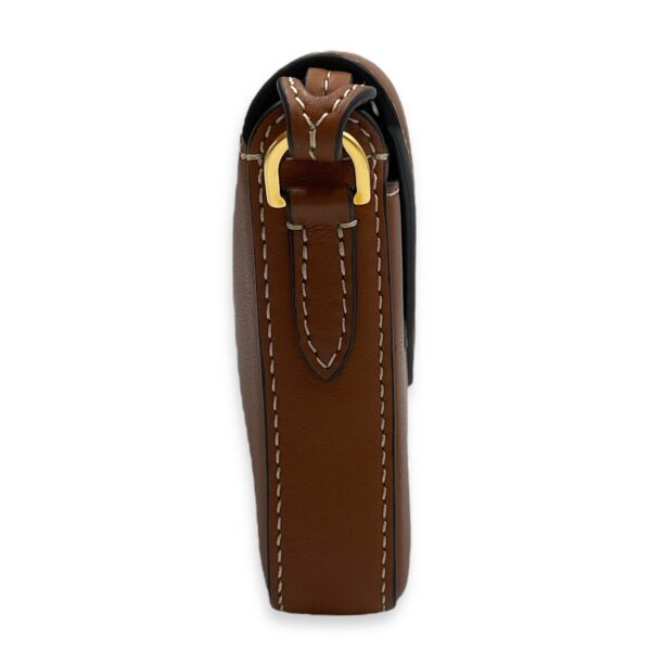 Mini Brown Crossbody Bag , Gold hardware - Image 4