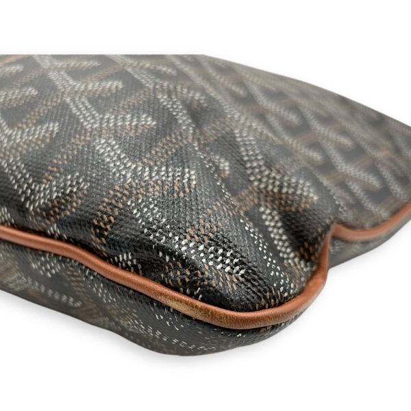 Logo 40cm Multi-Color Clutch in Canvas, Silver hardware - Image 10