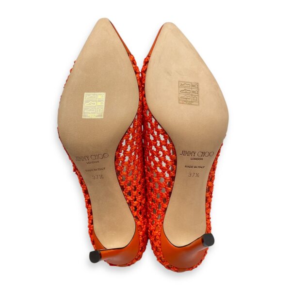 Wowen Raffia 37.5 Amber Orange Heels - Image 5