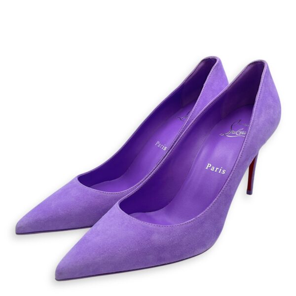 Suede 37.5 Purple Heels - Image 3