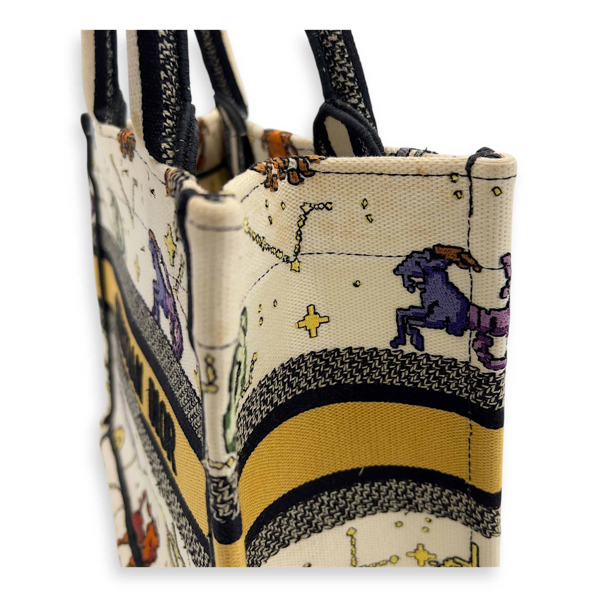 Book Tote Small White Tote Bag in Canvas - Image 13