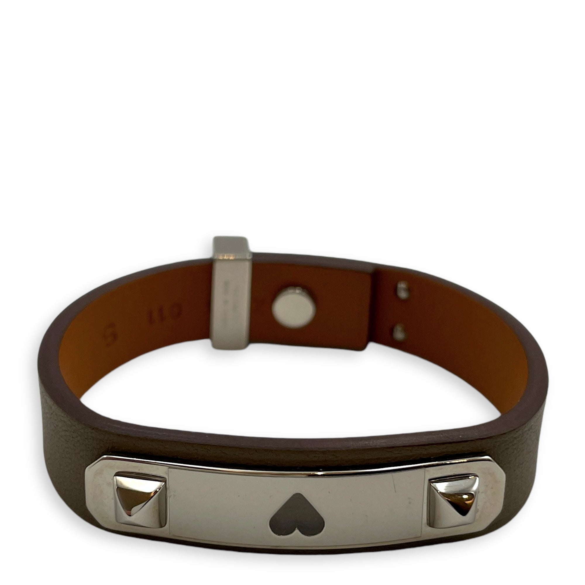 As De Coeur Bracelet T1 Etain Bracelet in Swift, Palladium hardware - Image 3