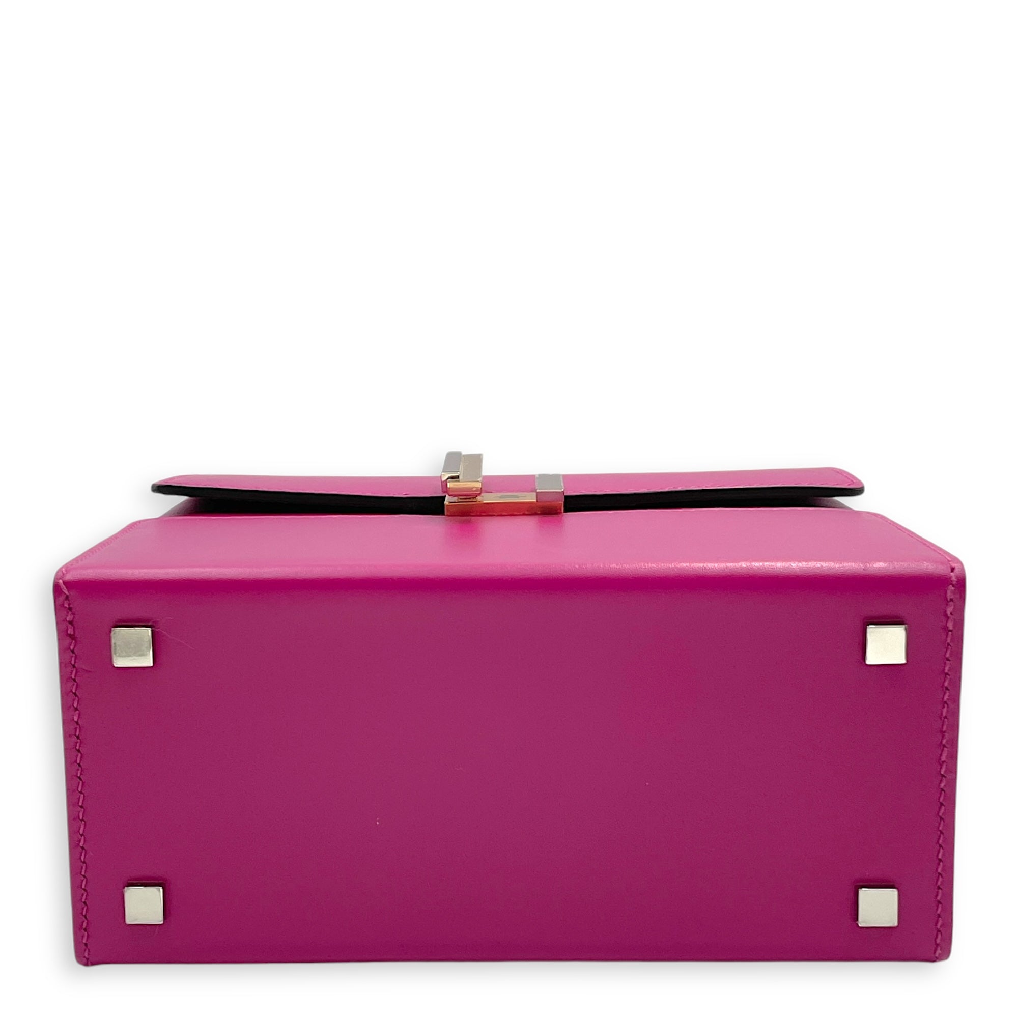 Cinhetic Box Rose Pourpre in Tadelakt, Permabrass & Palladium hardware - Image 6