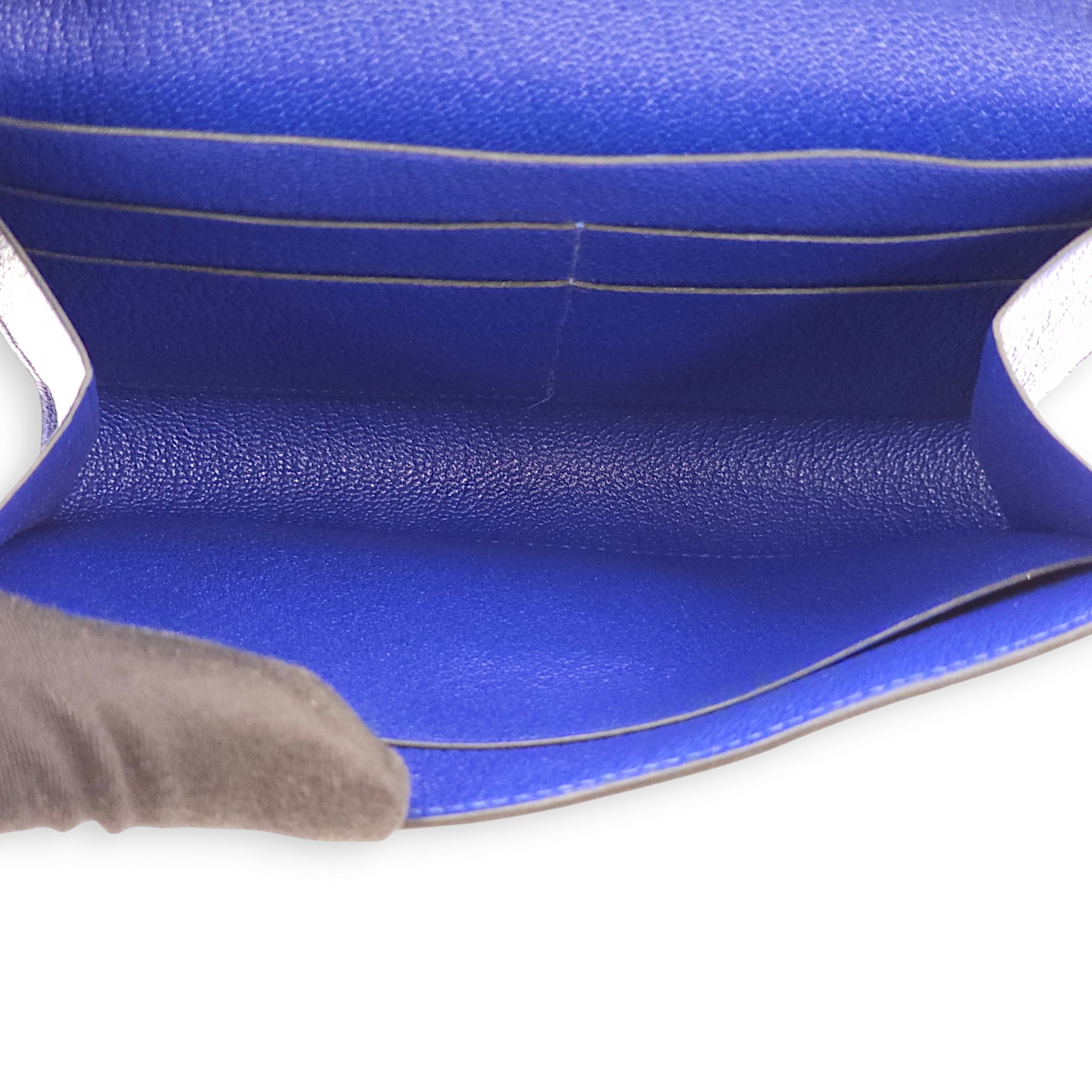 Clic 16 Blue Electric Wallet, Palladium hardware - Image 8