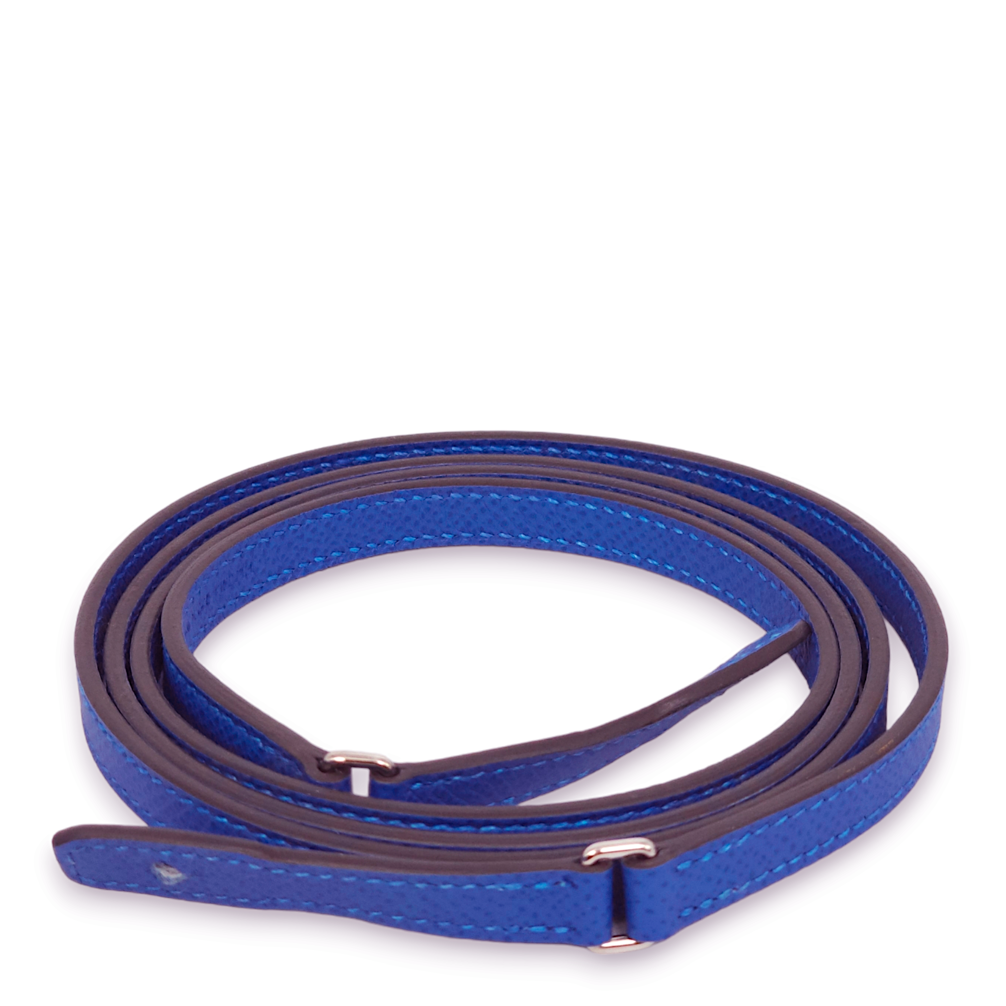 Constance To Go Blue Mykonos Crossbody Bag in Epsom, Palladium hardware - Image 8