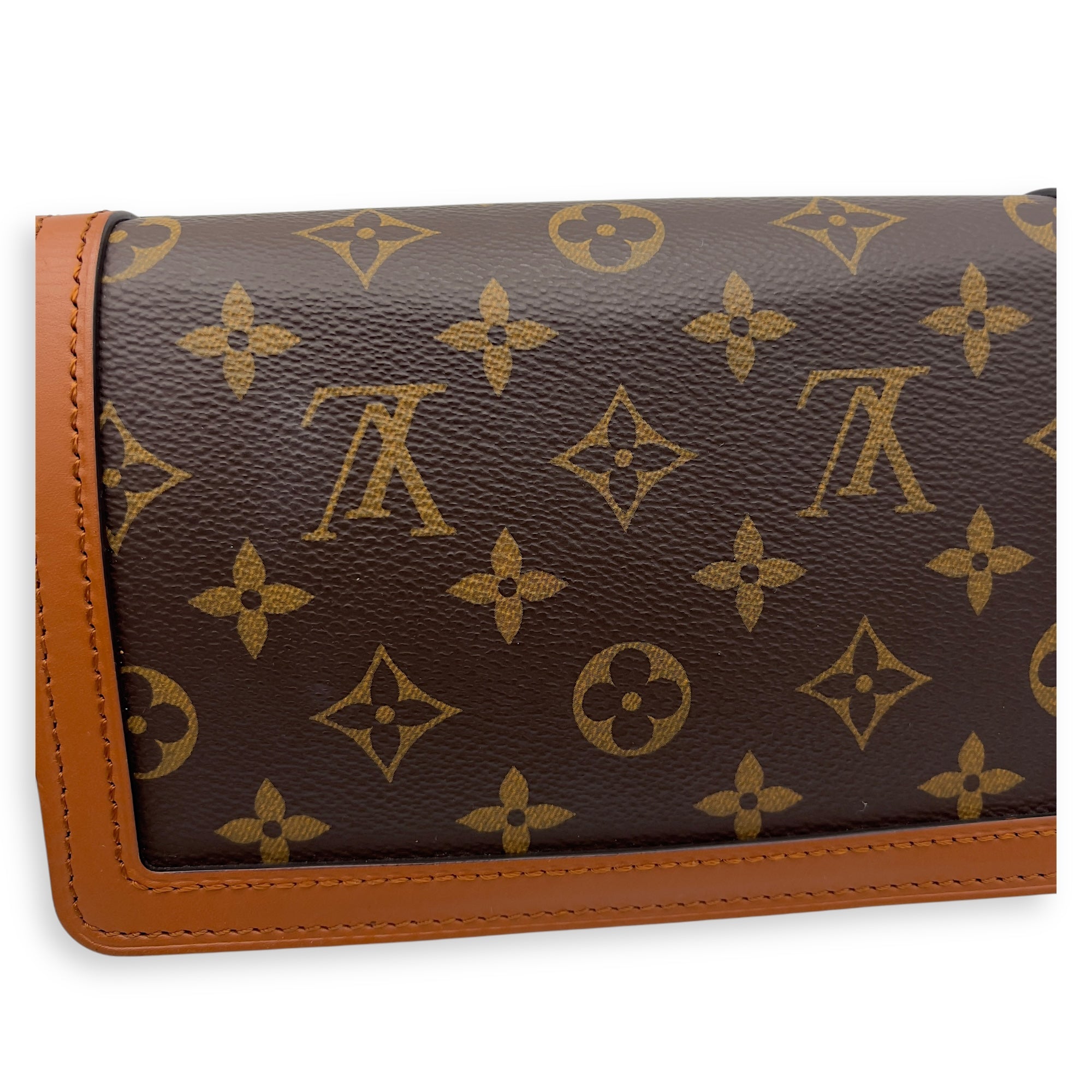 Dauphine Belt Bag Brown in Monogram Coated Canvas, Gold hardware - Image 15