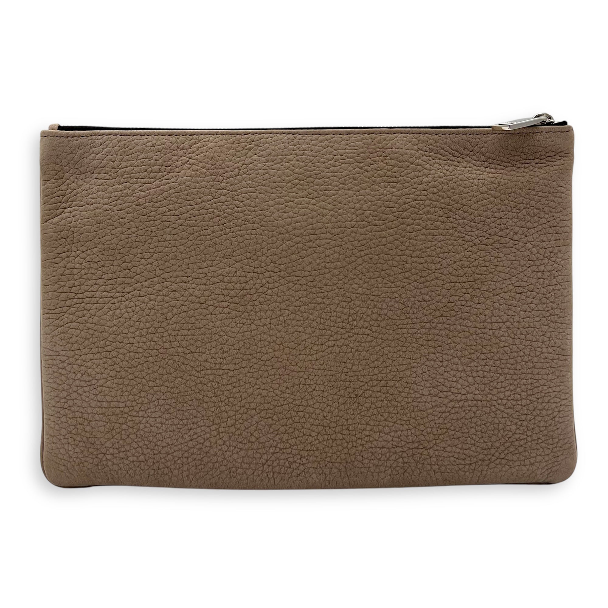 Clutch Clutch Small Brown in Calfskin, Silver hardware - Image 3