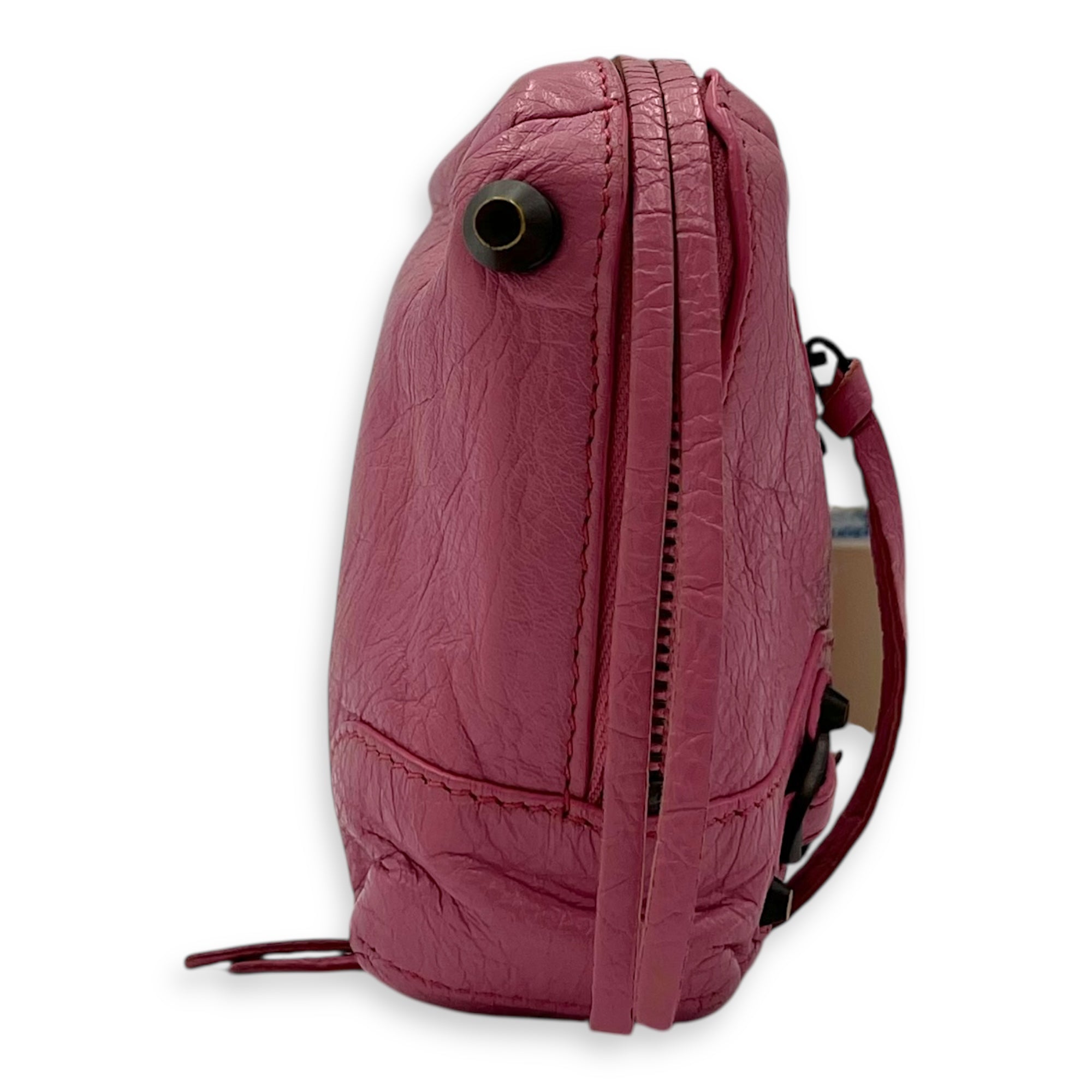 Reporter Sneakers Pink in Lambskin, Gunmetal hardware - Image 4