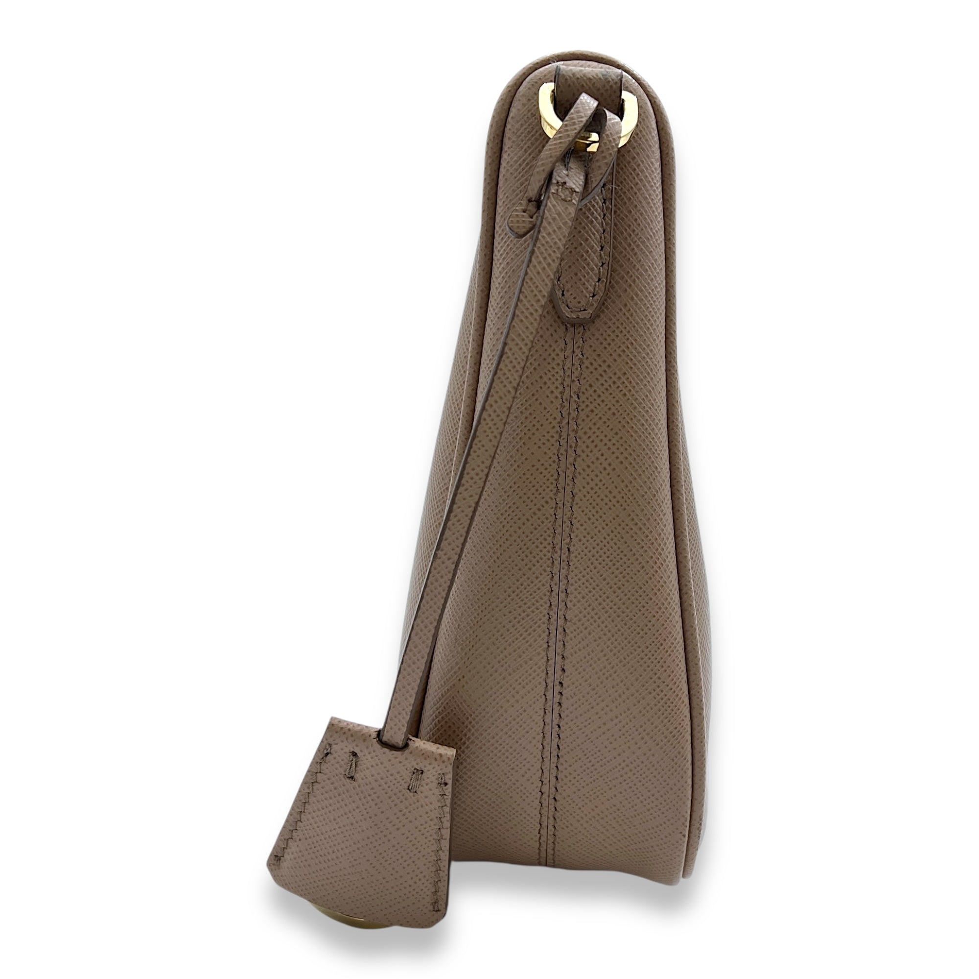 Re-Edition 2005 Crossbody bag in Saffiano leather, Gold Hardware - Image 5