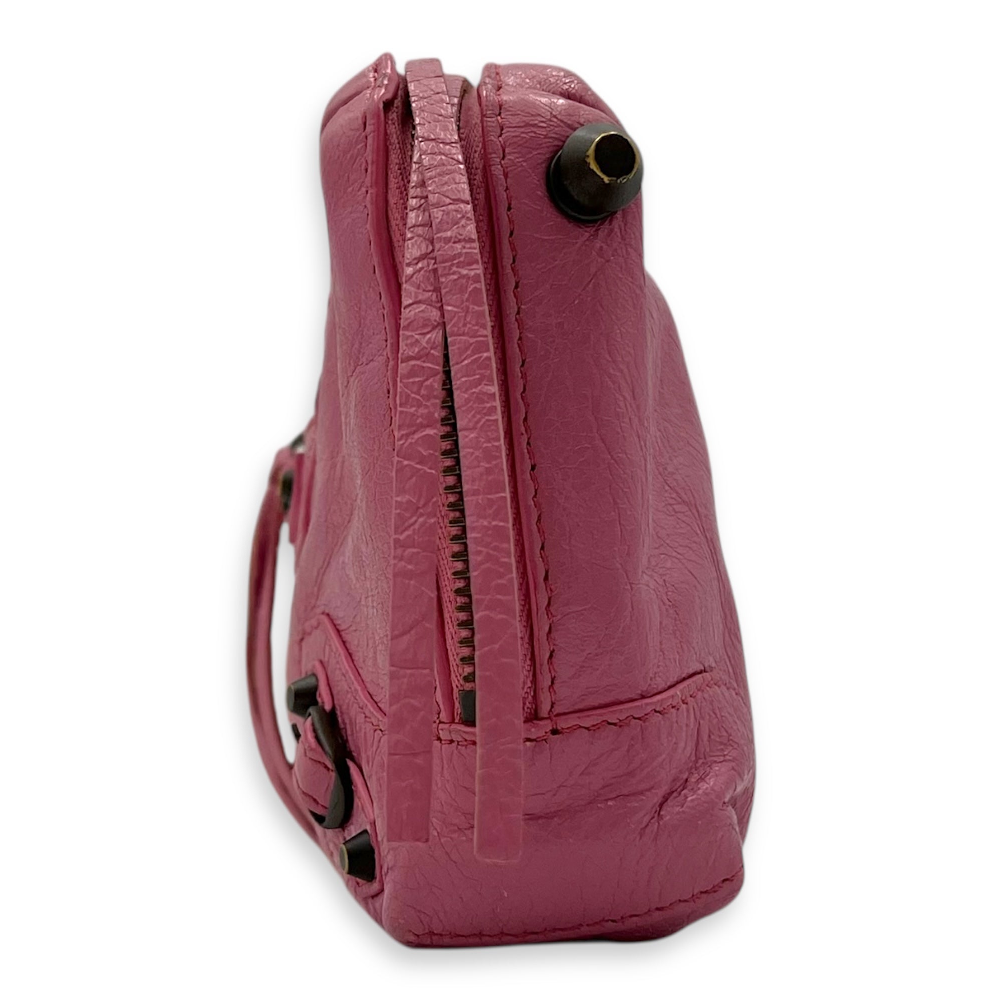 Reporter Sneakers Pink in Lambskin, Gunmetal hardware - Image 5