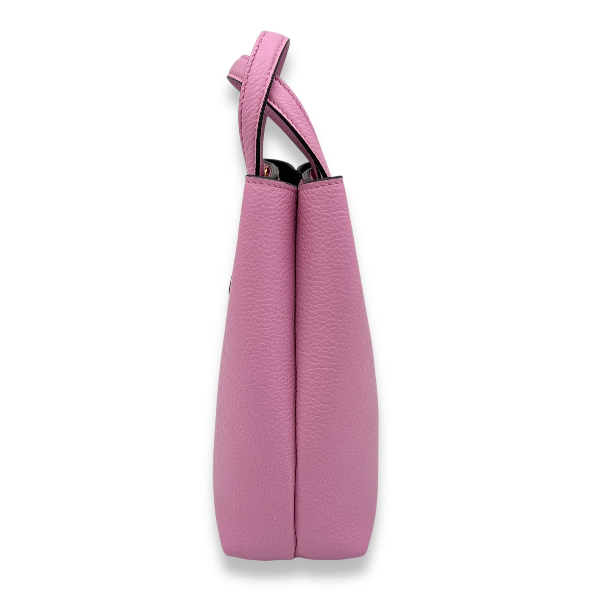 Others Mini Pink Top Handle Bag in Calfskin, Gold hardware - Image 6