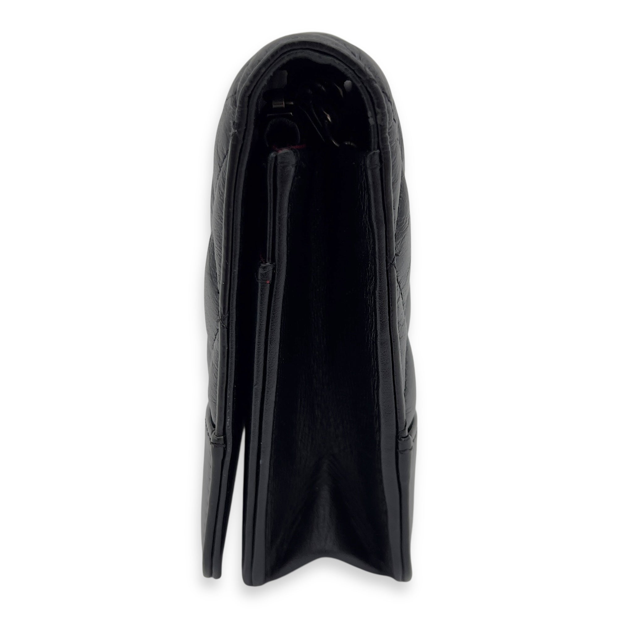 Gabrielle Wallet On Chain Black in Calfskin, Gold hardware - Image 5