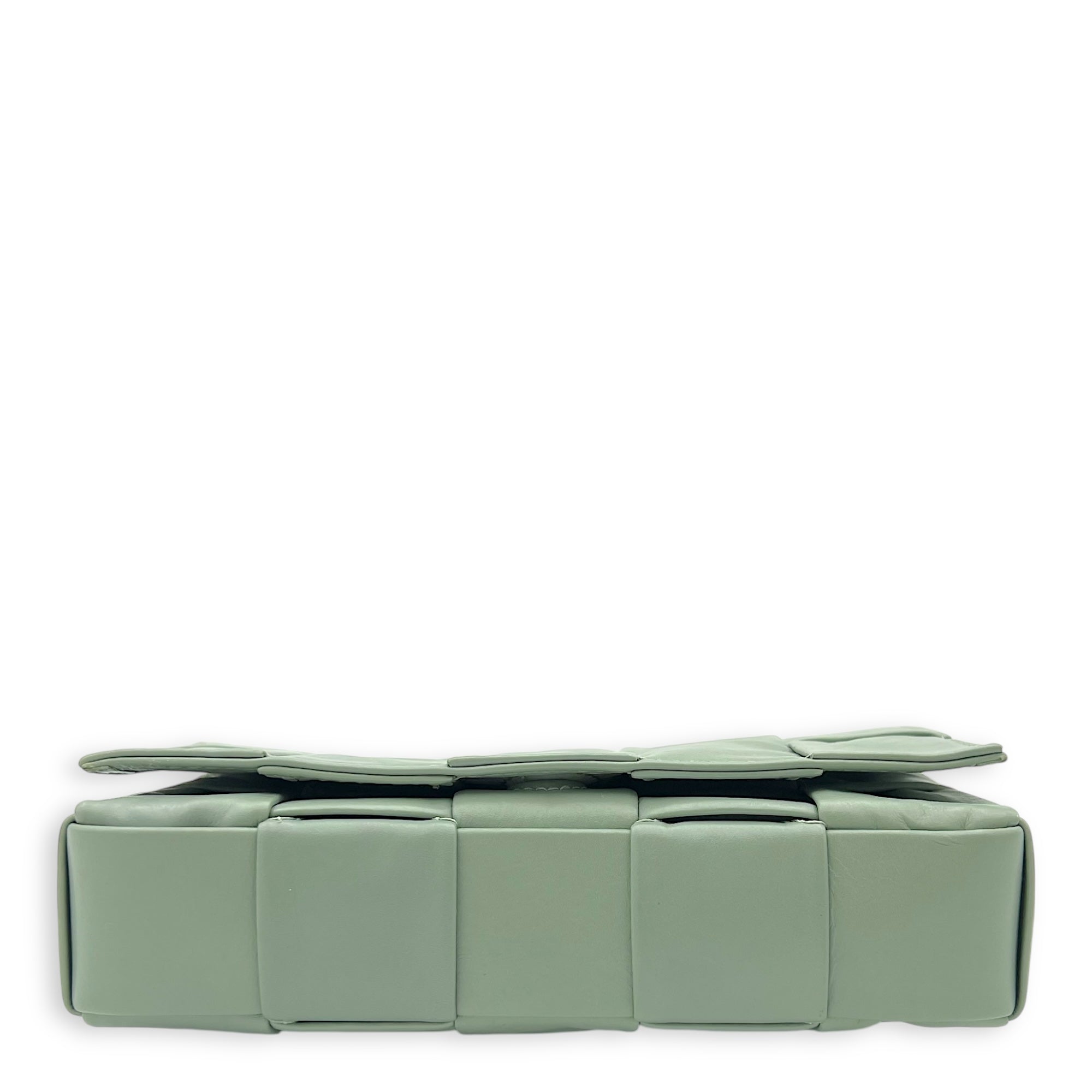 Cassette Crossbody Bag Green in Calfskin - Image 6