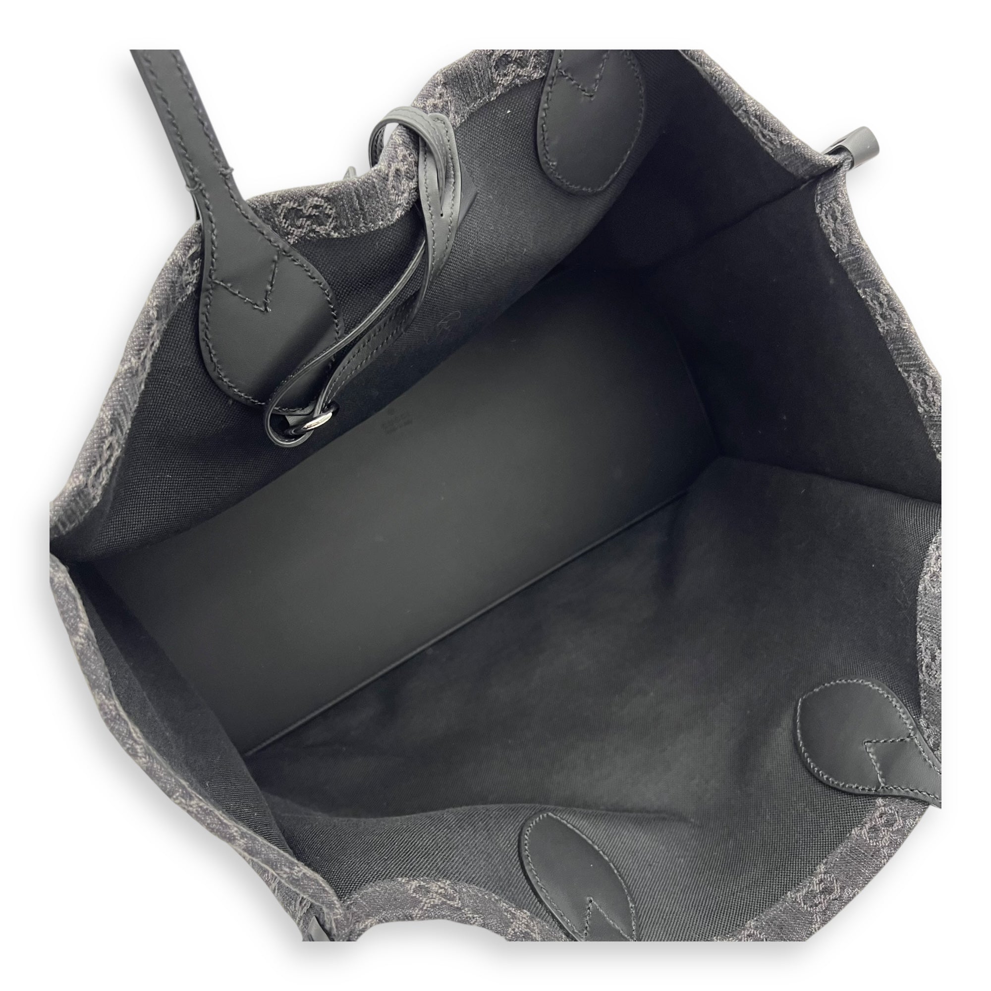 Ophidia Large Grey Tote Bag in Denim - Image 9