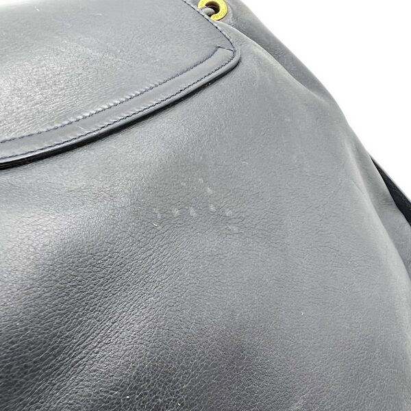 Bamboo Shoulder Bag Blue in Calfskin - Image 12