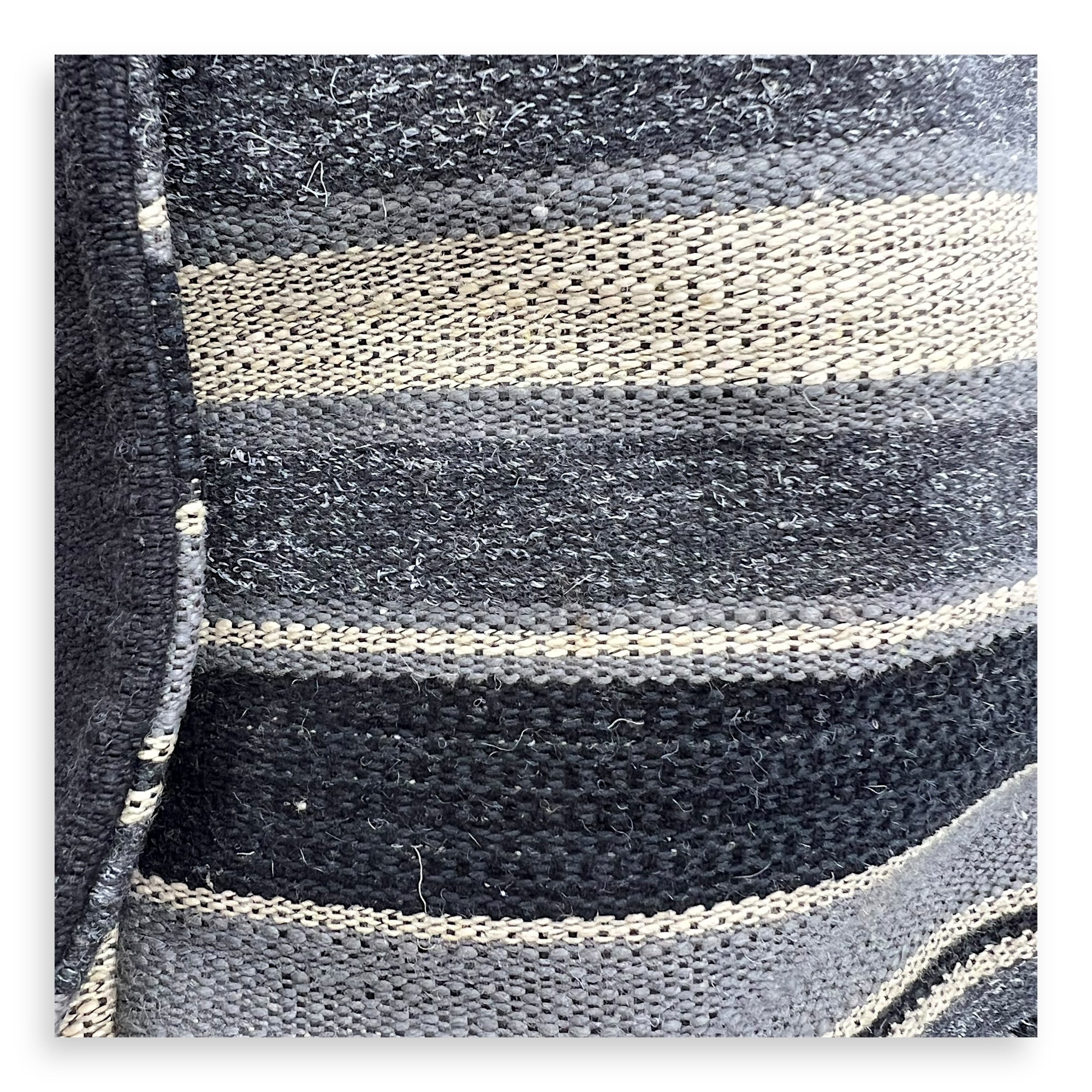 Deauville Tote Bag Black in Canvas, Silver hardware - Image 10