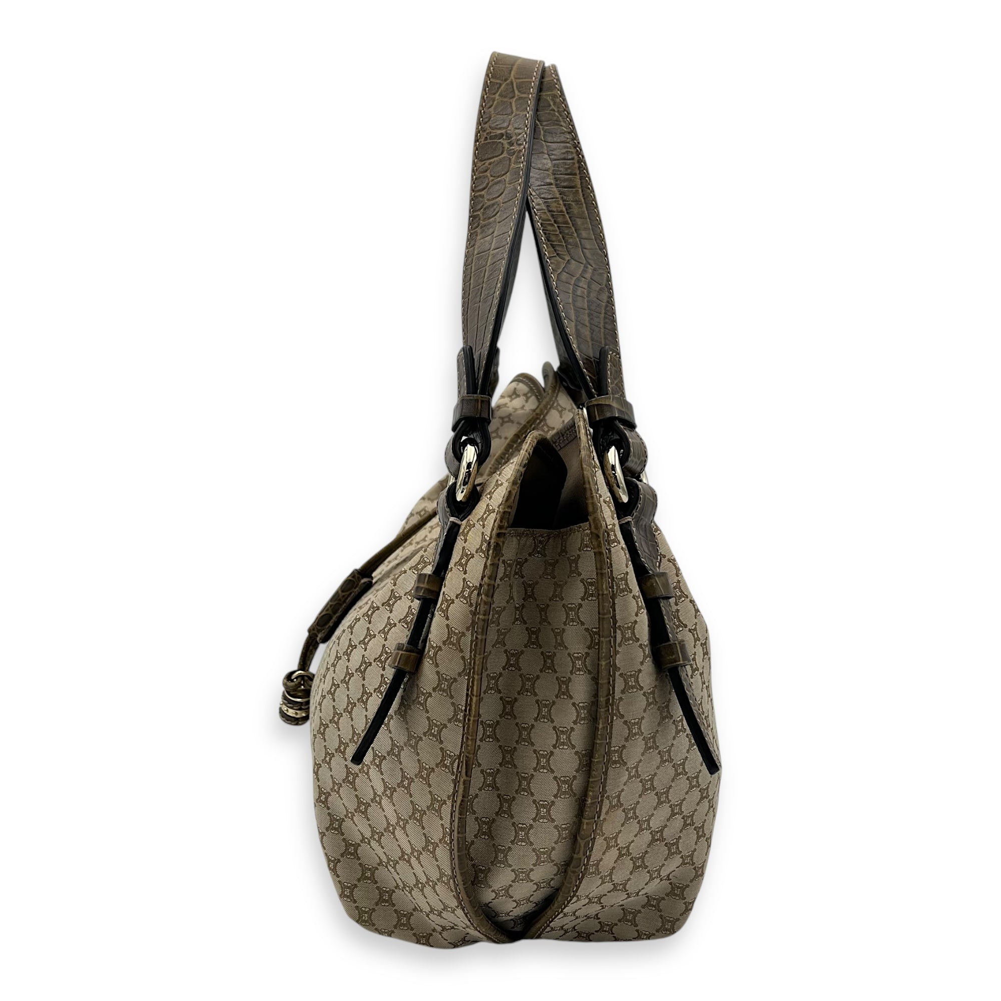 Macadam Shoulder Bag Brown in Canvas, Silver hardware - Image 5