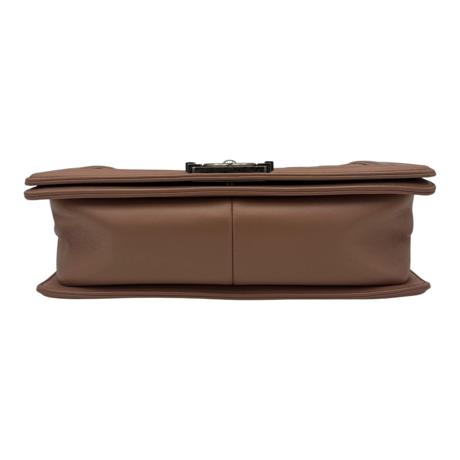 Boy Medium Pink Shoulder Bag in Calfskin, Ruthenium hardware - Image 6