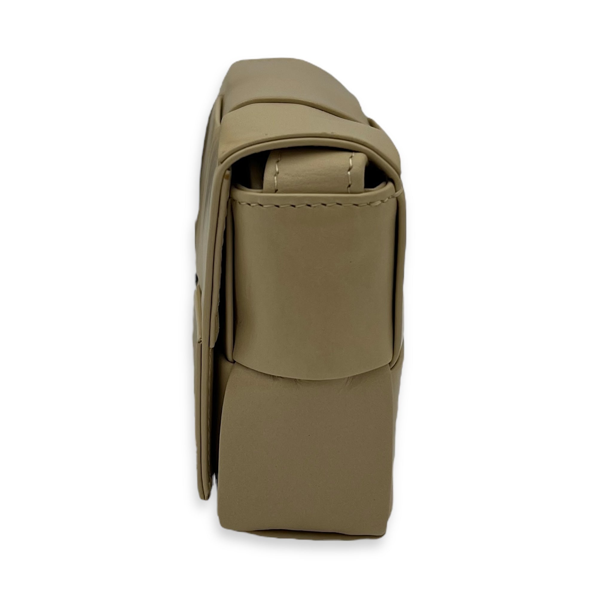 Cassette Candy Beige Crossbody Bag in Calfskin - Image 4