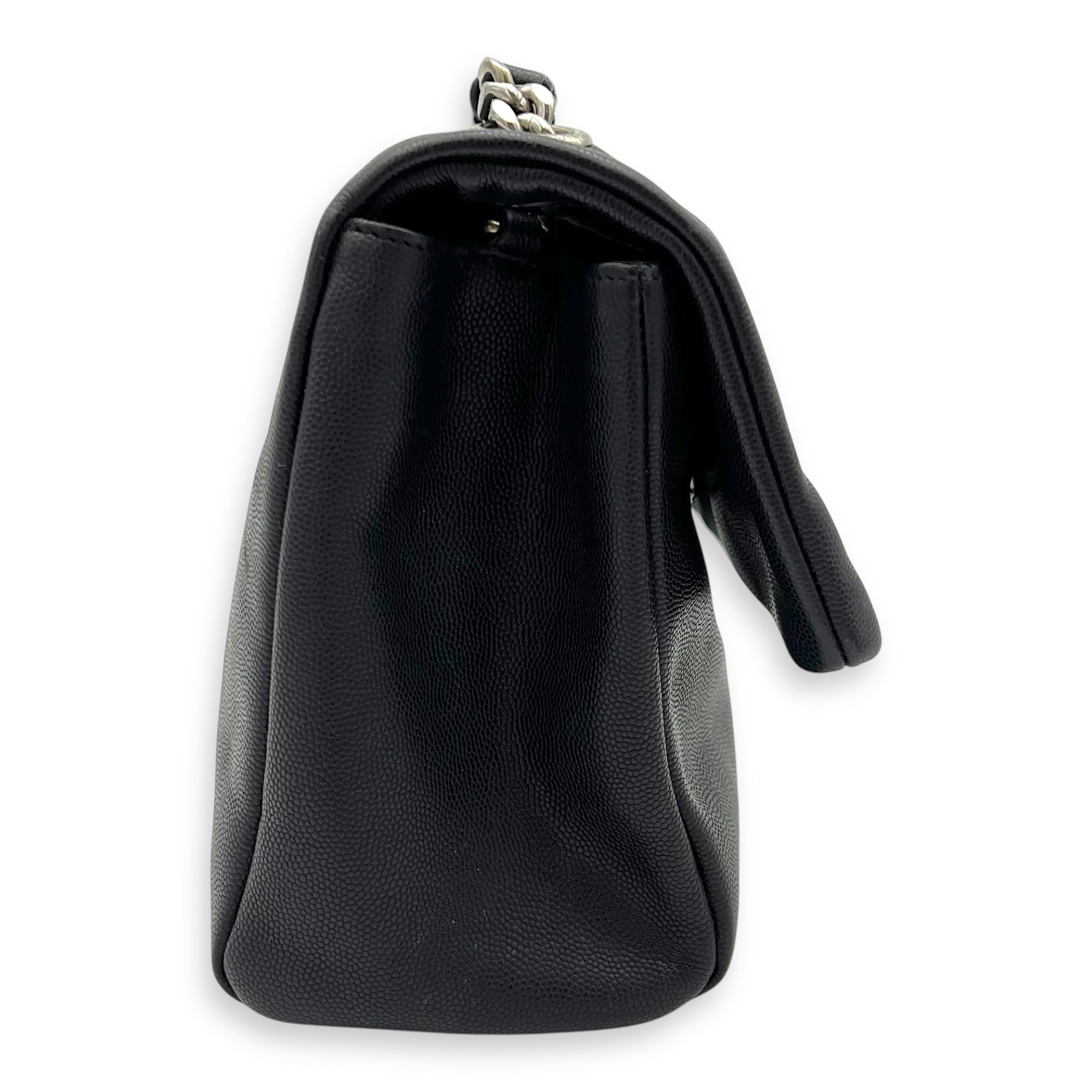 West Hollywood Shoulder Bag Black in Calfskin, Silver hardware - Image 4