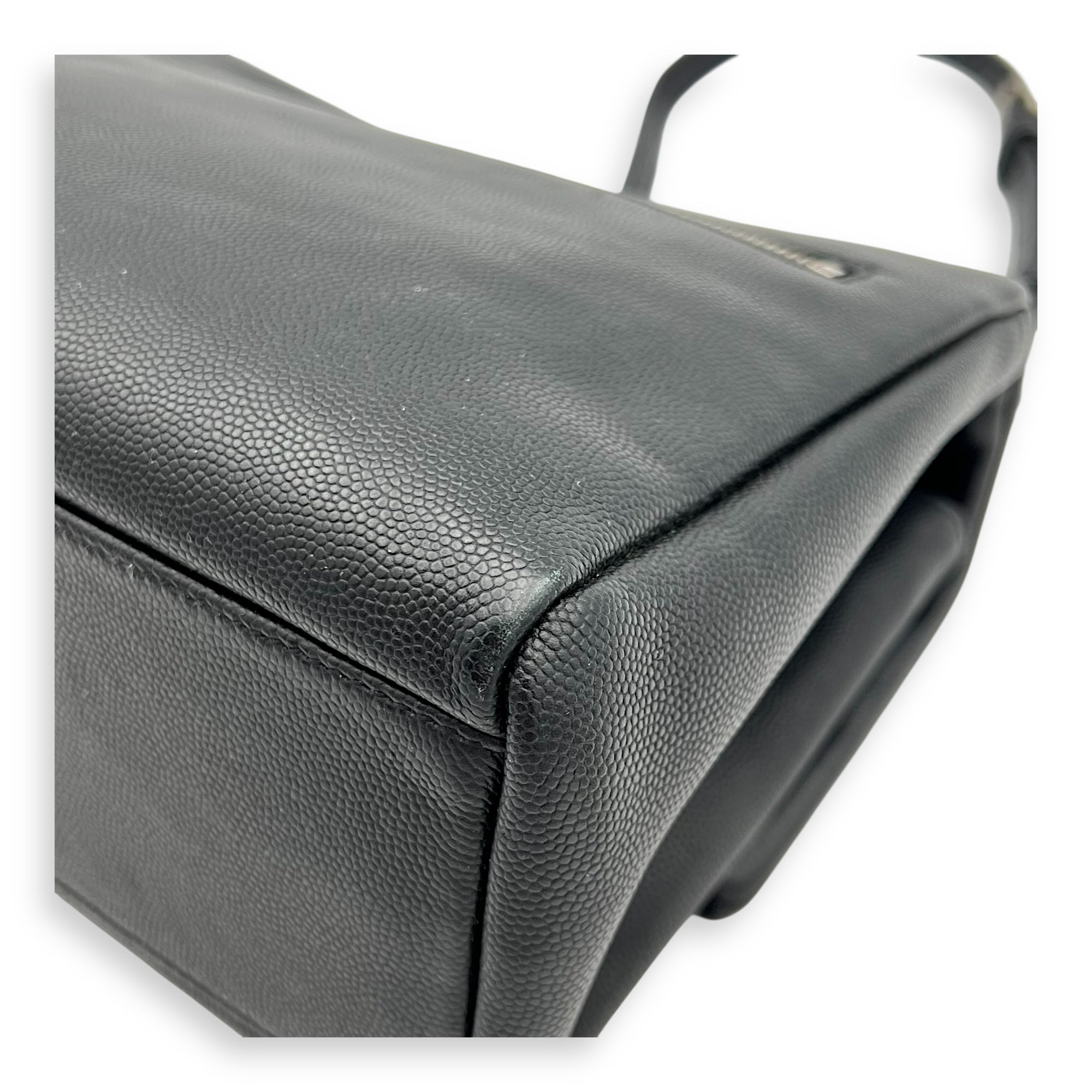 West Hollywood Shoulder Bag Black in Calfskin, Silver hardware - Image 11